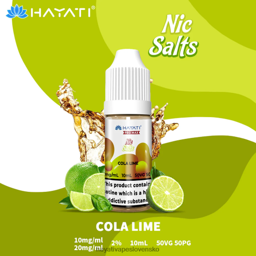 Hayati Pro Max ničivé soli - 042ZXR237 Hayati Vapes Wholesale cola limetka