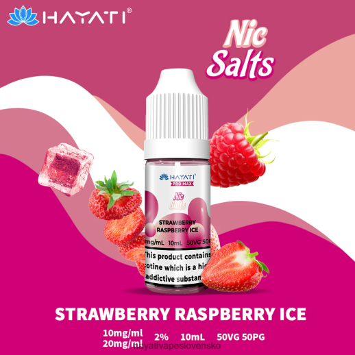 Hayati Pro Max ničivé soli - 042ZXR245 Hayati Vape Flavours jahoda malina ľad