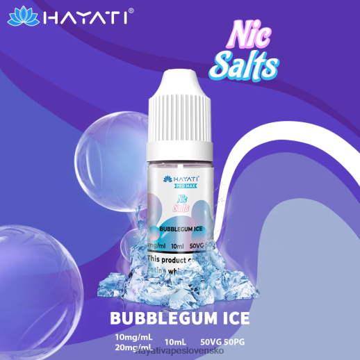 Hayati Pro Max ničivé soli - 042ZXR249 Hayati Flavour List žuvačkový ľad