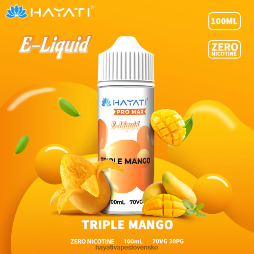 Hayati Pro Max ničivé soli - 042ZXR258 Hayati Vape Shop trojité mango