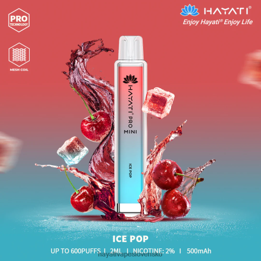Hayati Pro Mini jednorazové - 042ZXR18 Hayati Vape Shop ľadový pop