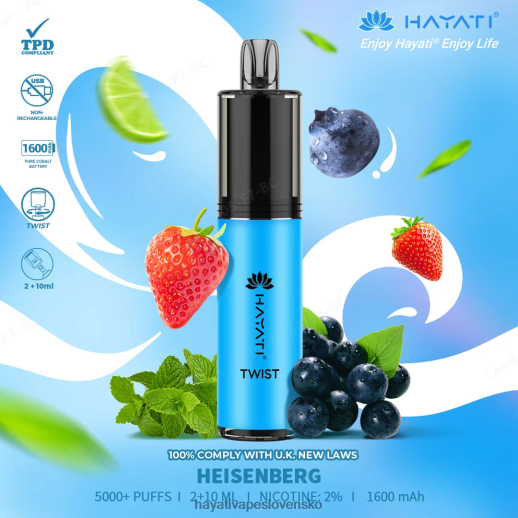 Hayati Twist jednorazové - 042ZXR71 Hayati Slovensko heisenberg