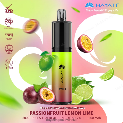 passionfruit citrón limetka