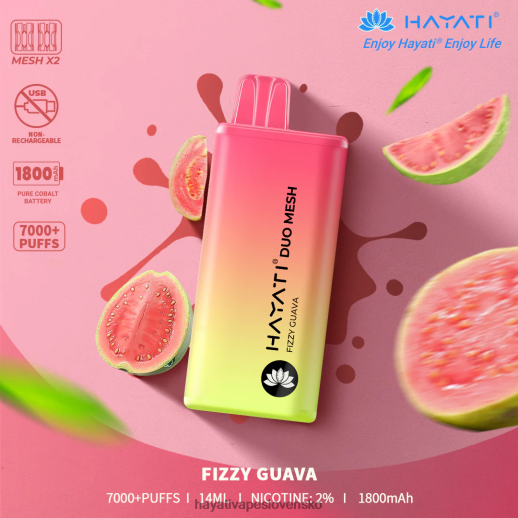 Hayati Duo Mesh jednorazové - 042ZXR169 Hayati Flavour List šumivá guava