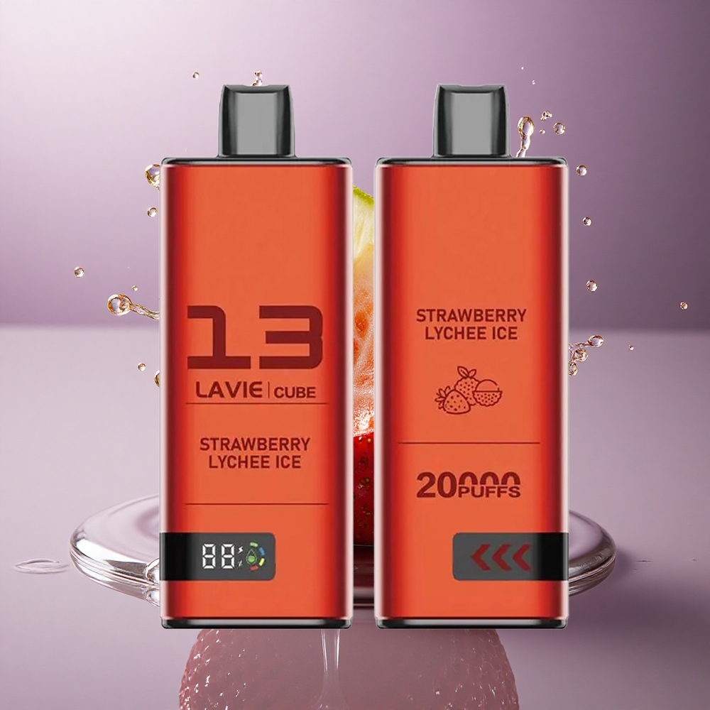 Lavie Cube 20000 Puffs Jahodový Lychee Ľad s 28ML a 5% nikotínu