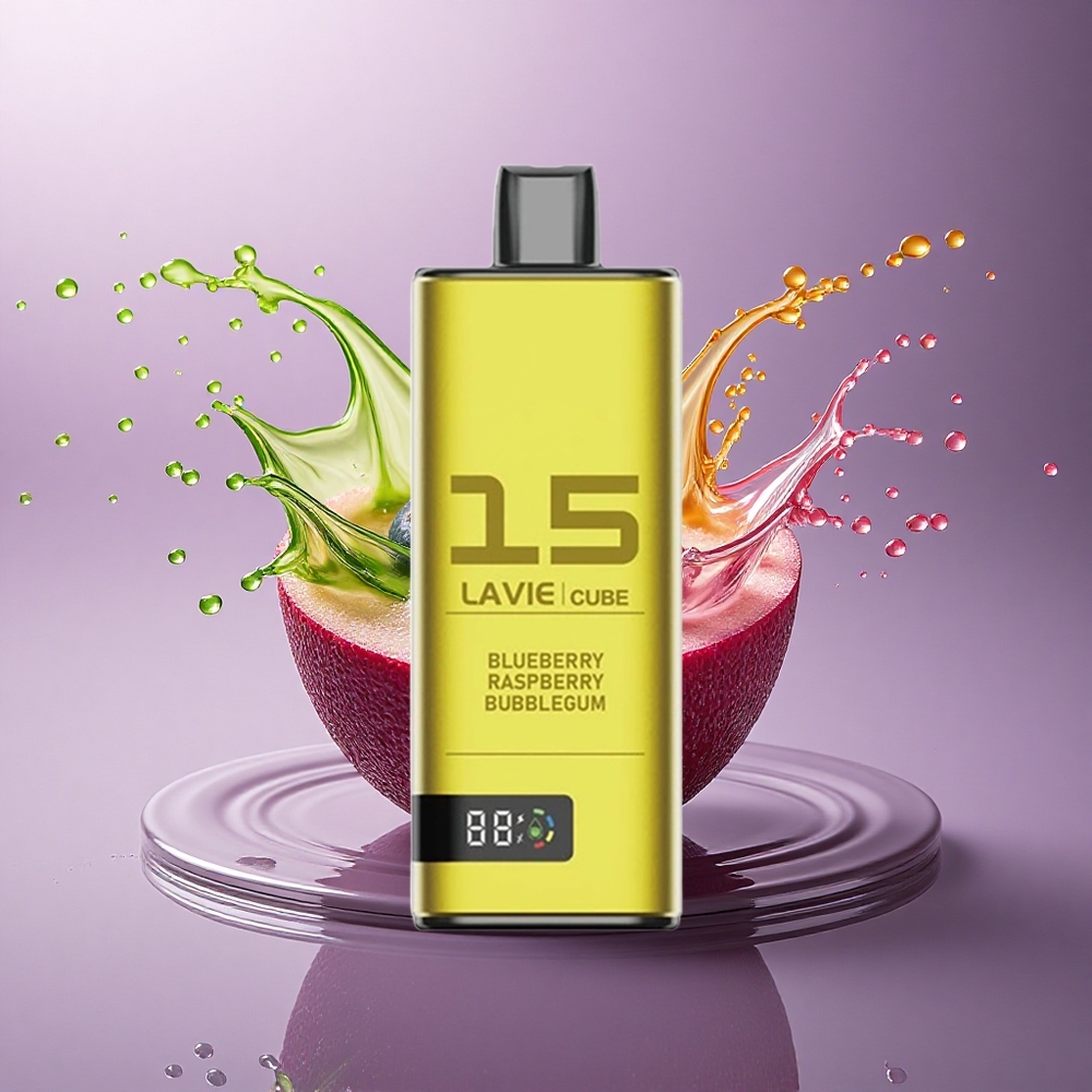 Lavie Cube 20000 Puffs Čučoriedka Malina Bublinková Guma 28ML 5% nikotínu 600mAh