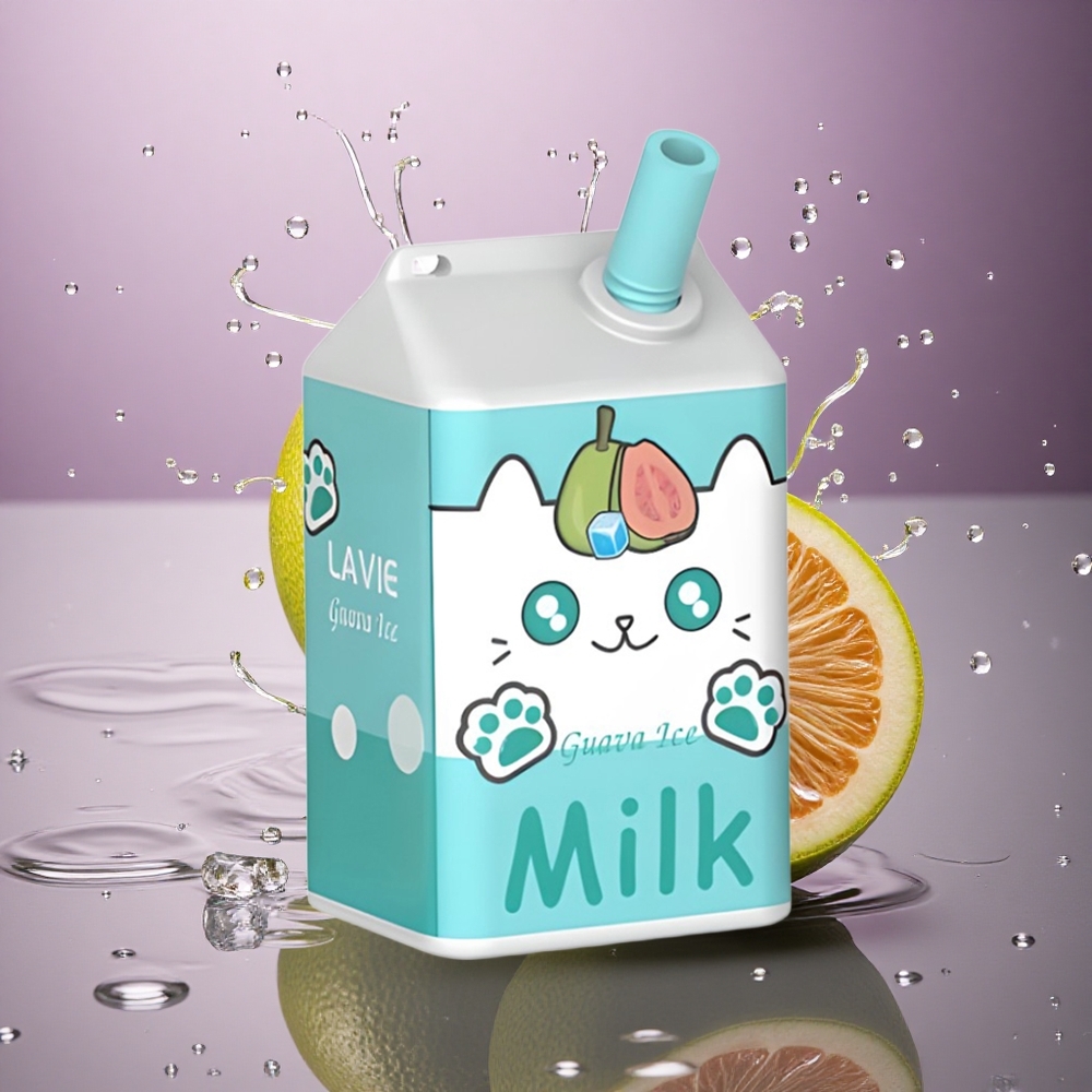 Lavie Milk 7000 Puffs Guava Ľad s 600mAh Batériou a 16ML Náplňou