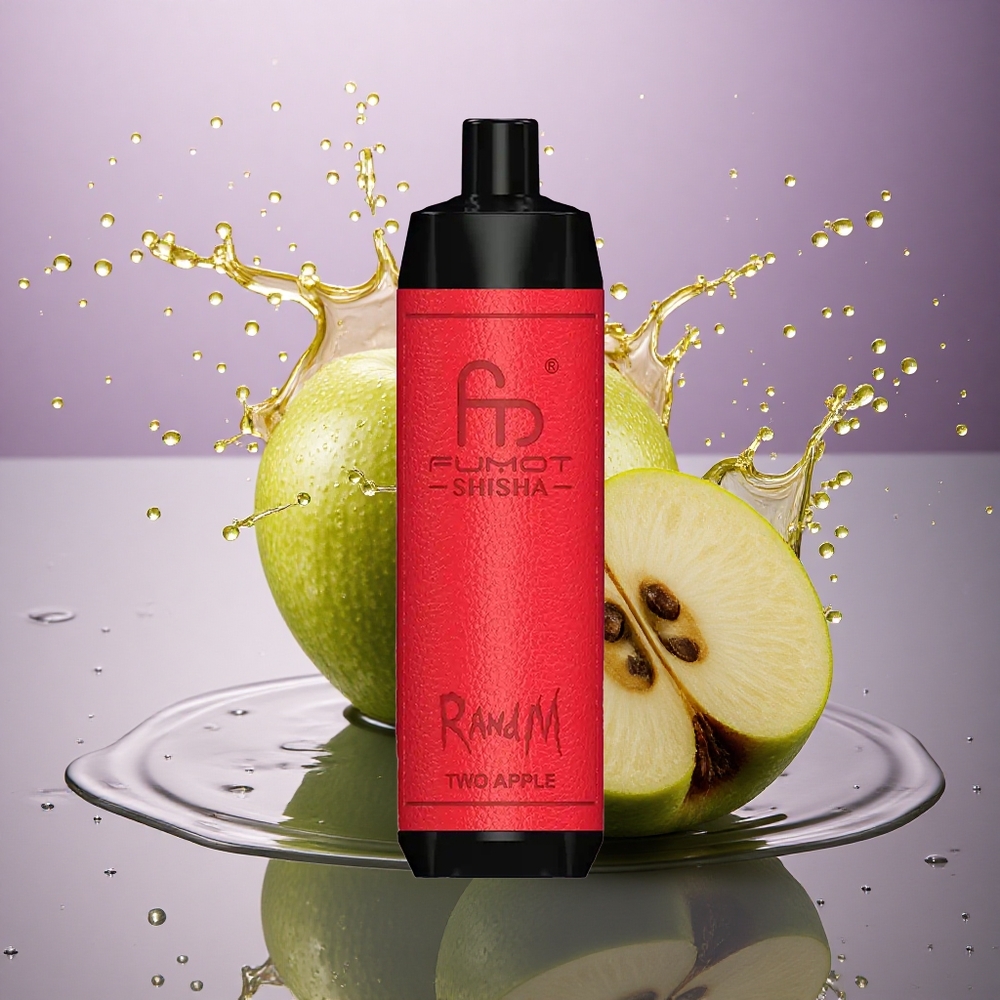 RandM Fumot Shisha 10000 Puffs Dve Jablká 18ml 850mAh 0.5% Nikotín