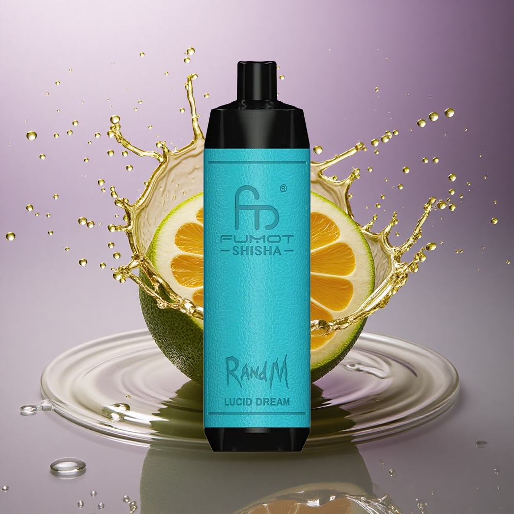 RandM Fumot Shisha 10000 Puffs Jasný Snívajúci s LED Indikátorom a 0,5% Nikotínu