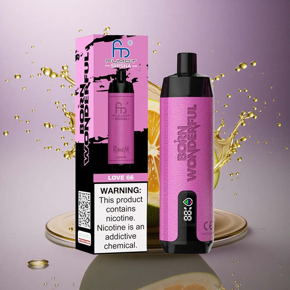RandM Fumot Shisha 10000 Puffs Láska 66 s nikotínom 0,5% a batériou 850 mAh