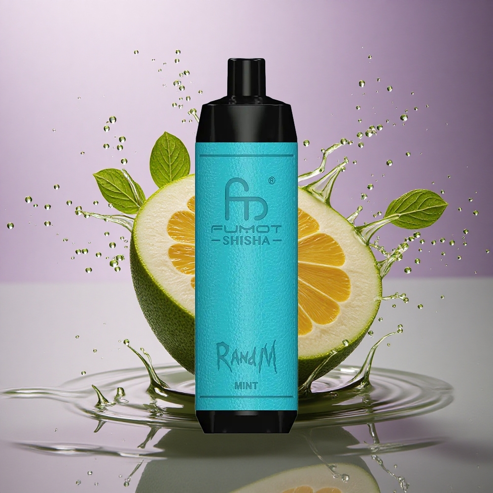 RandM Fumot Shisha 10000 Puffs Mäta Elektronická Fajka s LED Indikátorom a Batériou 850 mAh