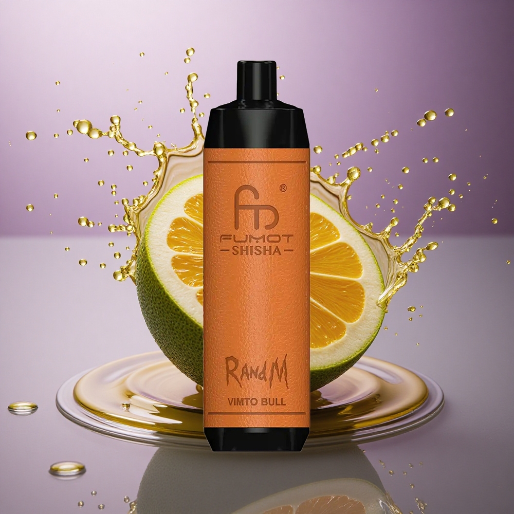 RandM Fumot Shisha 10000 Puffs Vimto Býk 18ml Typ-C 850mAh