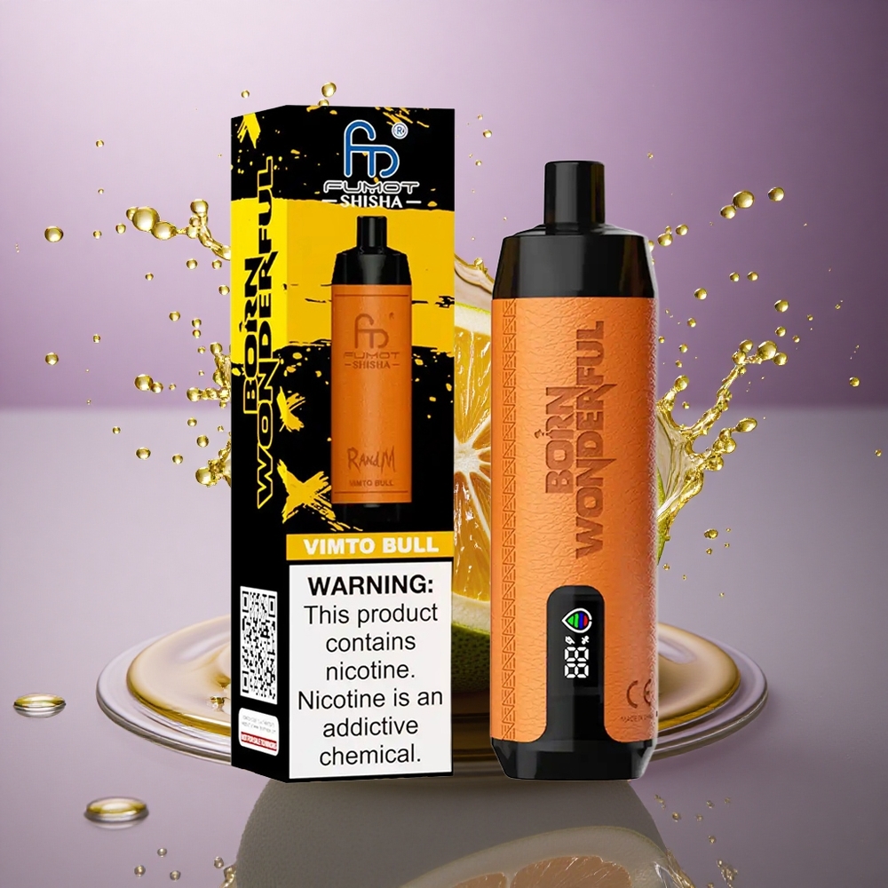 RandM Fumot Shisha 10000 Puffs Vimto Býk 18ml Typ-C 850mAh