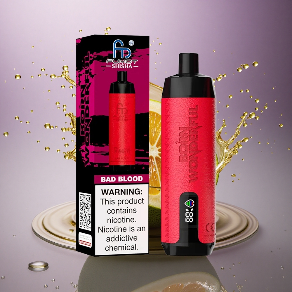 RandM Fumot Shisha 10000 Puffs Zlá Krv Mesh 0.6ohm Batéria 850mAh