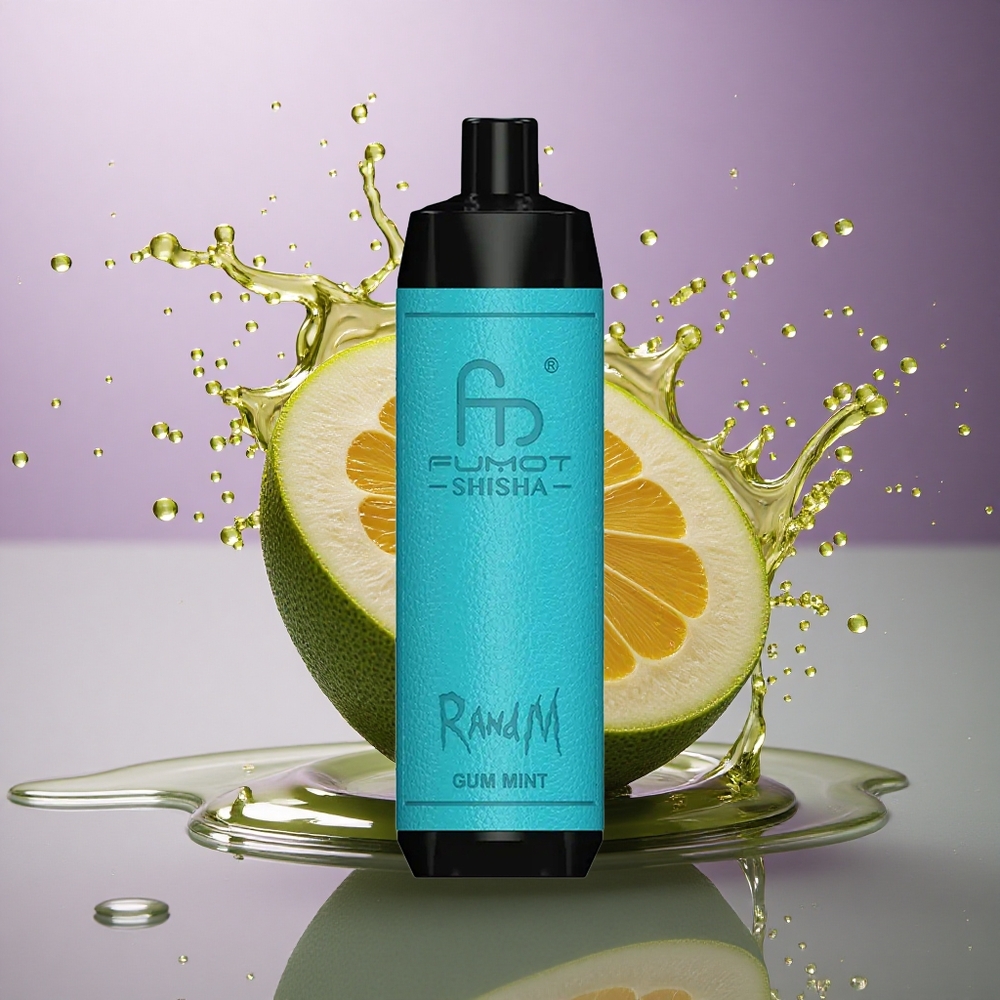 RandM Fumot Shisha 10000 Puffs Žuvačková Mätová s 18ml náplňou a 850 mAh batériou