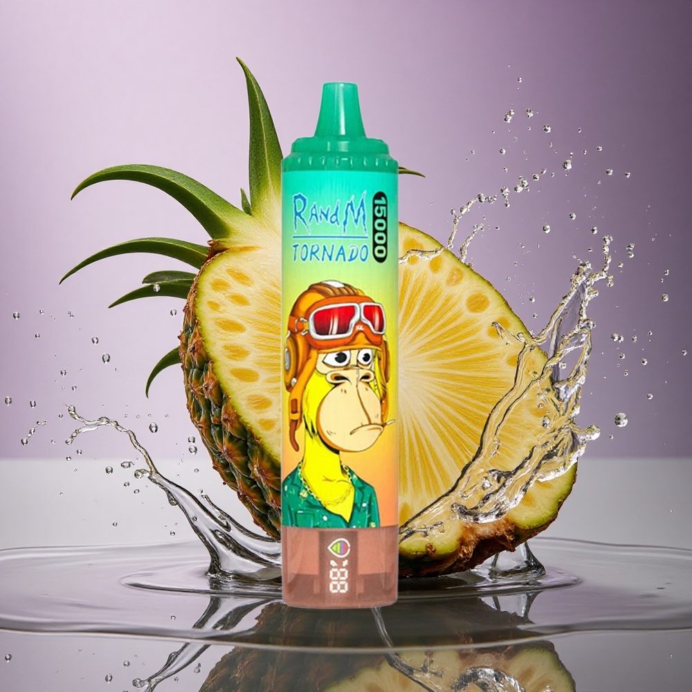 RandM Fumot Tornado 15000 Puffs Ananásový ľad 25ml 850mAh Mesh