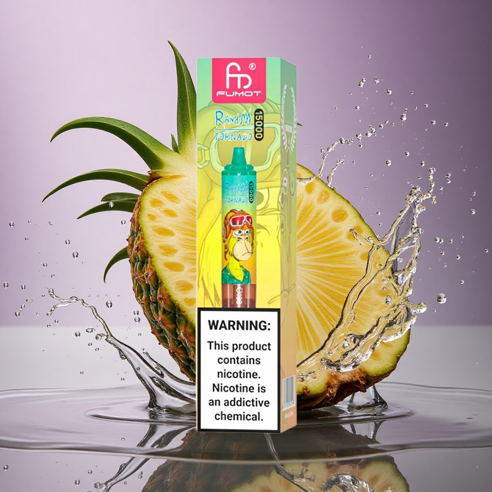 RandM Fumot Tornado 15000 Puffs Ananásový ľad 25ml 850mAh Mesh