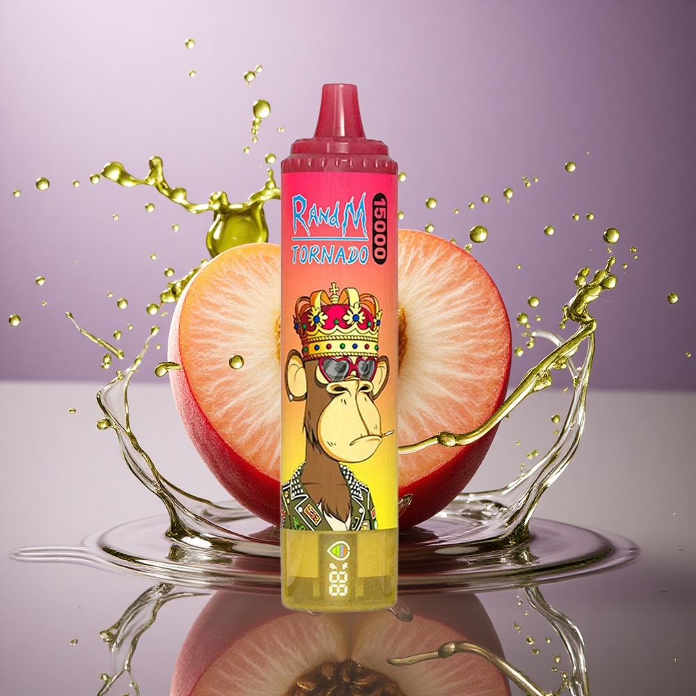 RandM Fumot Tornado 15000 Puffs Broskyňový ľad 25ml 850mAh