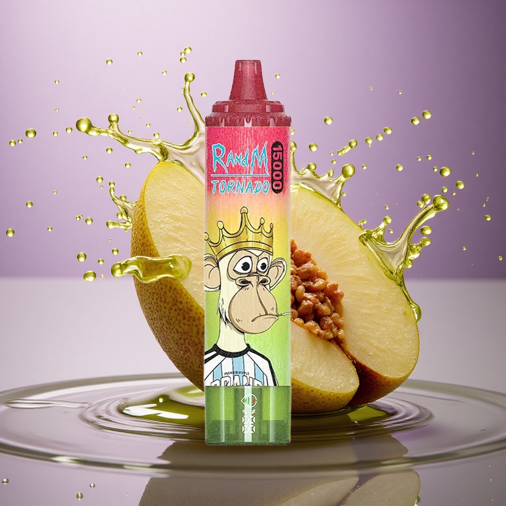 RandM Fumot Tornado 15000 Puffs Jablko Broskyňa Hruška 25ml 850mAh Mesh