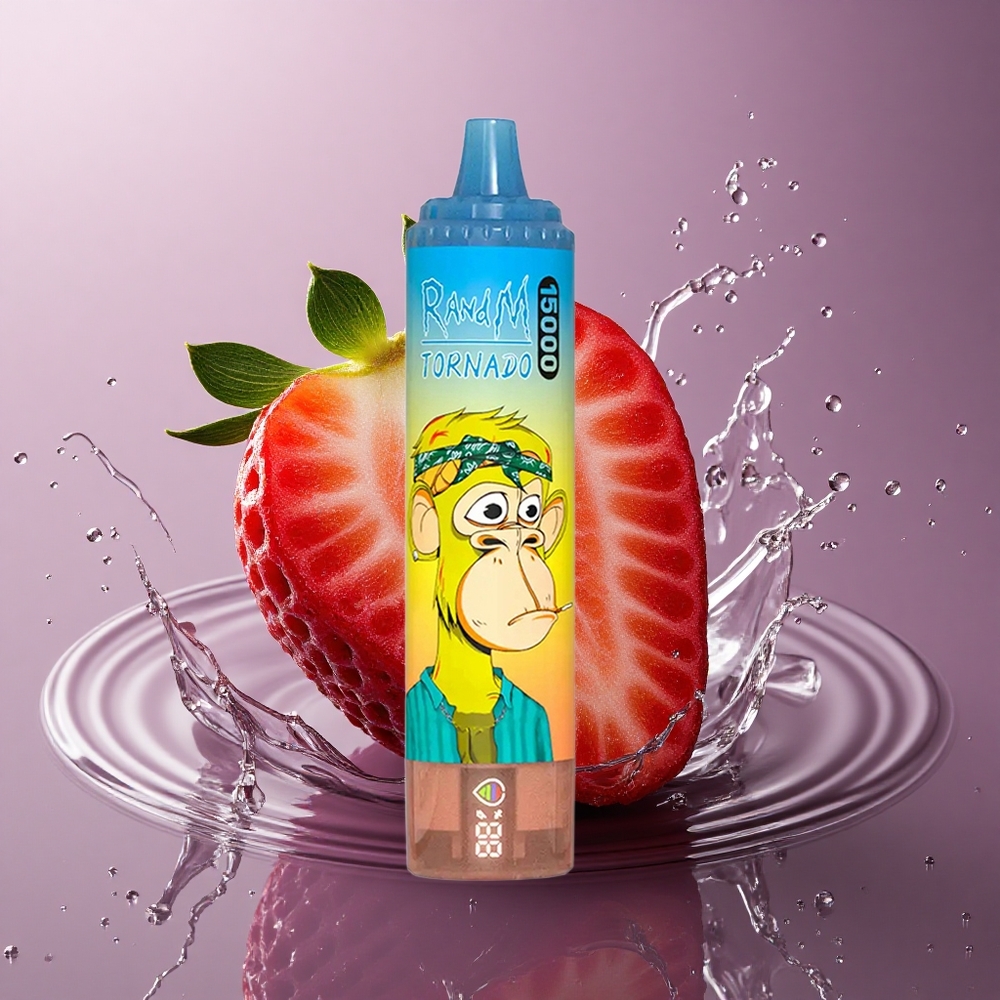 RandM Fumot Tornado 15000 Puffs Jahoda 25ml 850mAh Mesh