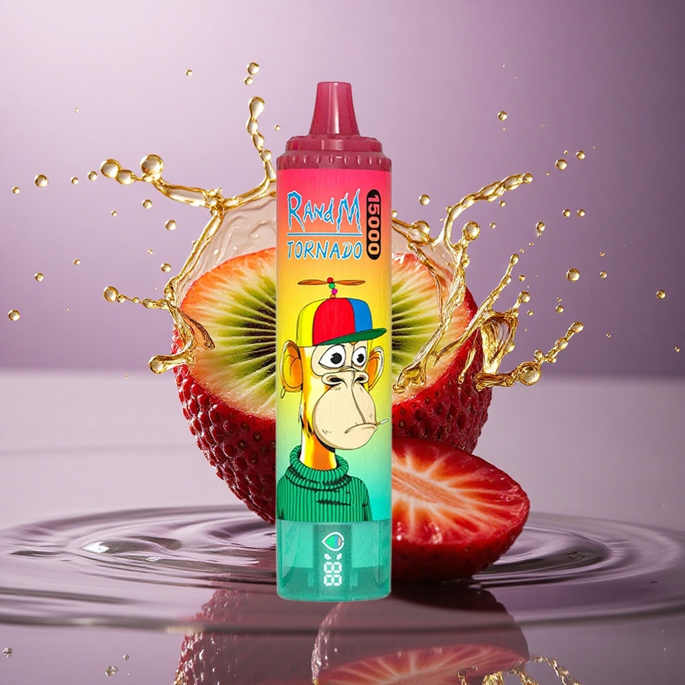 RandM Fumot Tornado 15000 Puffs Jahoda Kivi 25ml 850mAh