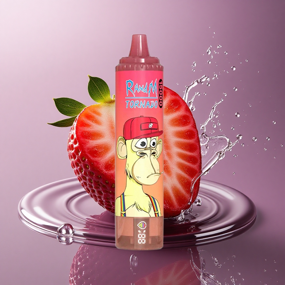 RandM Fumot Tornado 15000 Puffs Jahoda Red Bull 25ml 850mAh Mesh