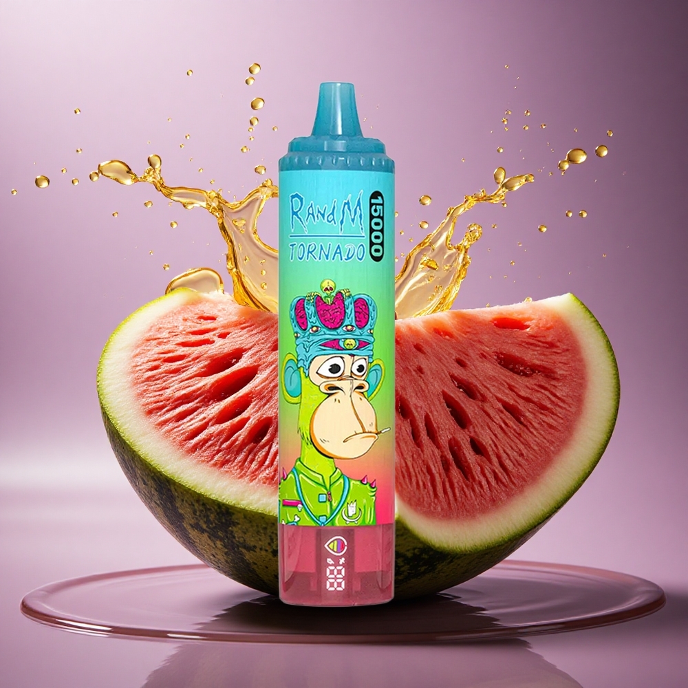 RandM Fumot Tornado 15000 Puffs Jahodový Melón 25ml 5% nikotínu