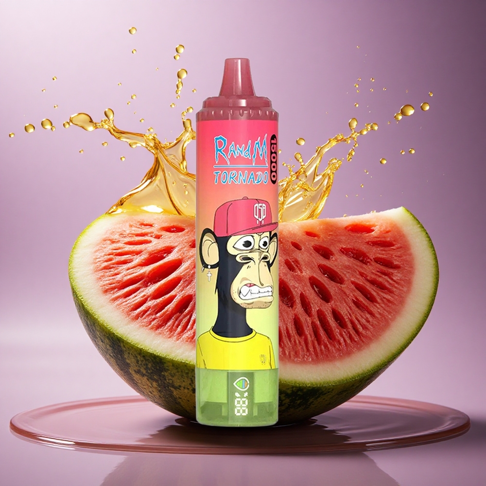 RandM Fumot Tornado 15000 Puffs Jahodový Melónový Limonádový 25ml 850mAh Mesh