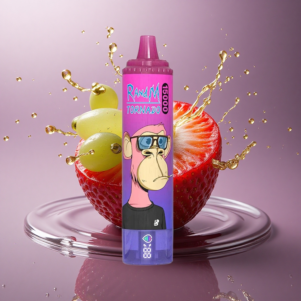 RandM Fumot Tornado 15000 Puffs Jahodovo-Hroznový Typ-C 850mAh
