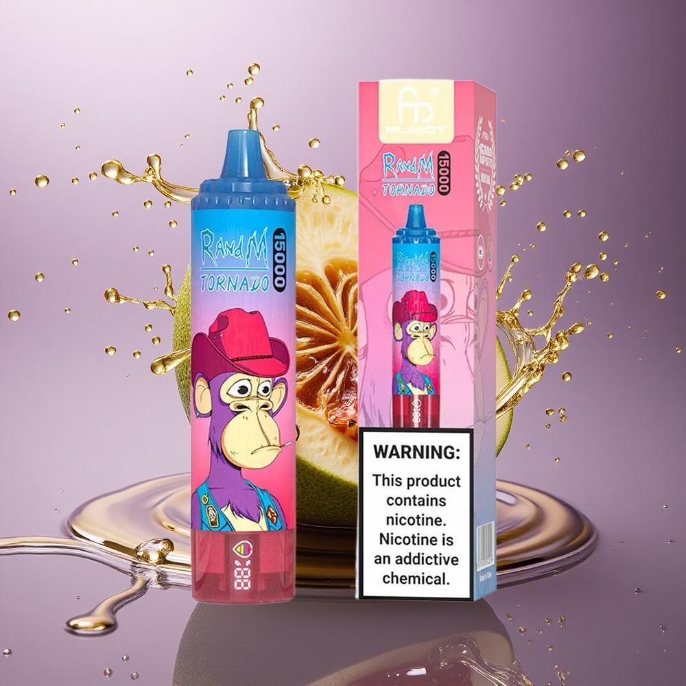 RandM Fumot Tornado 15000 Puffs Jahodovo-Ostružinový 25ml 850mAh Mesh