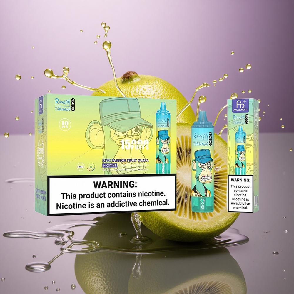 RandM Fumot Tornado 15000 Puffs Kiwi Maracuja Guava 25ml 850mAh