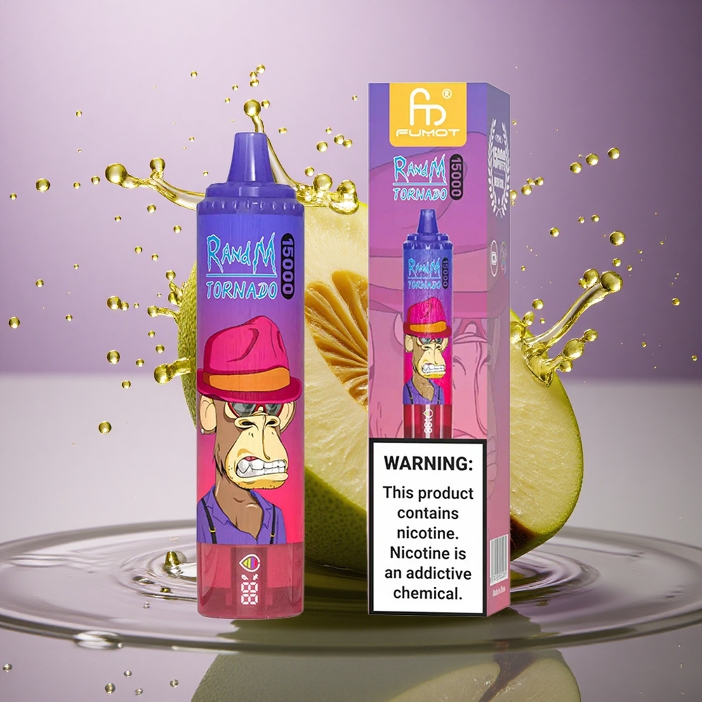 RandM Fumot Tornado 15000 Puffs Kyslé Jablko 25ml 850mAh