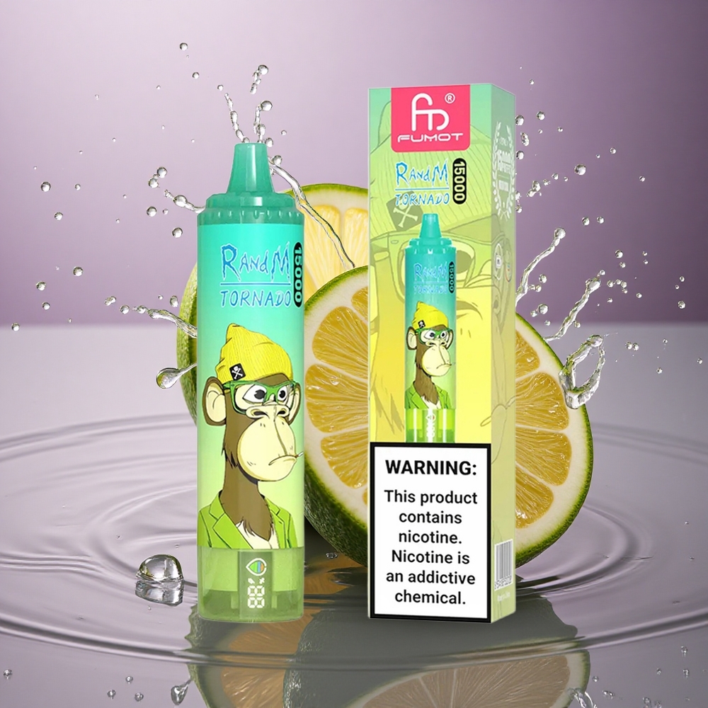 RandM Fumot Tornado 15000 Puffs Limeta Lime s 25ml a 850mAh