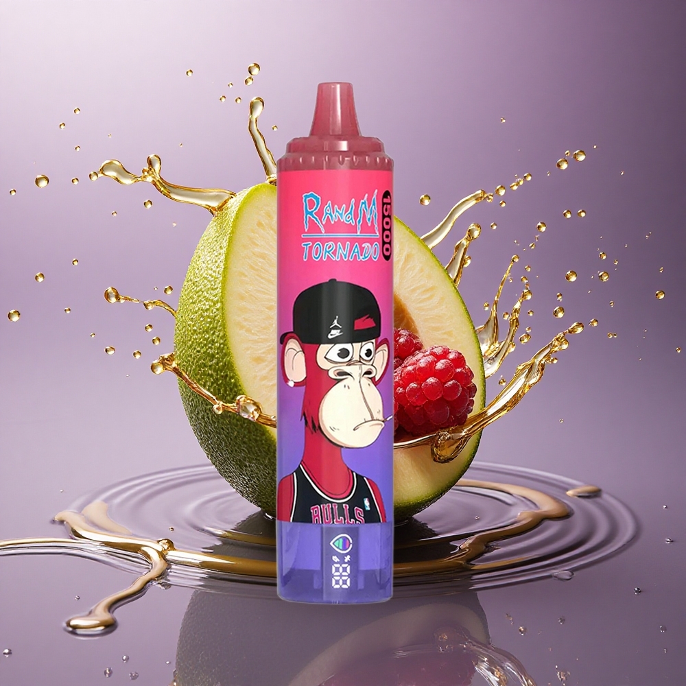 RandM Fumot Tornado 15000 Puffs Malinový Modrákysol s 25ml a 850mAh