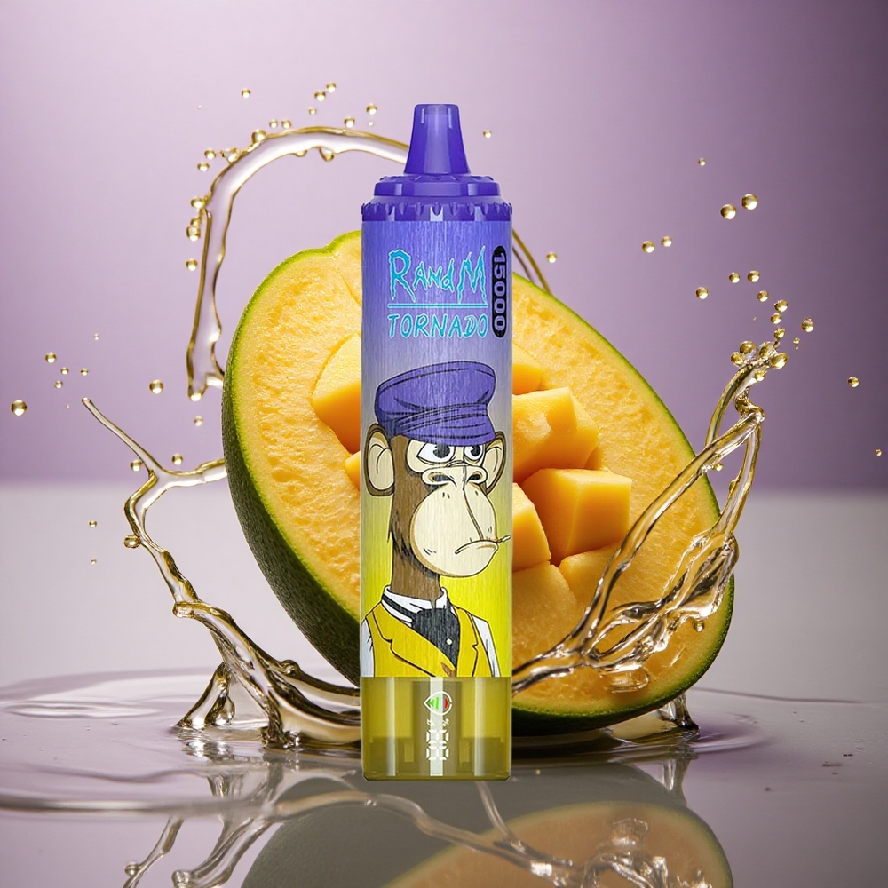 RandM Fumot Tornado 15000 Puffs Mango na ľade s Nikotín 5% a Batéria 850mAh