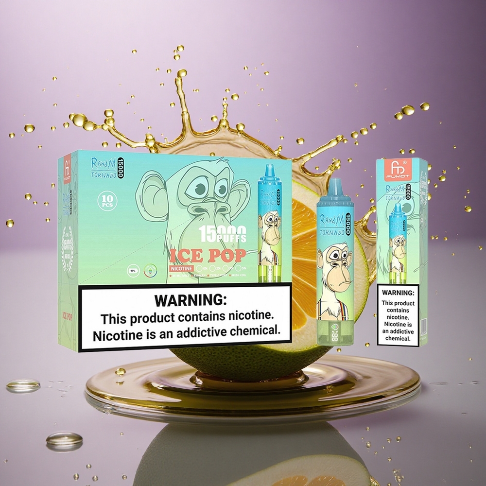 RandM Fumot Tornado 15000 Puffs Ľadový výbuch 25ml 5% nikotínu