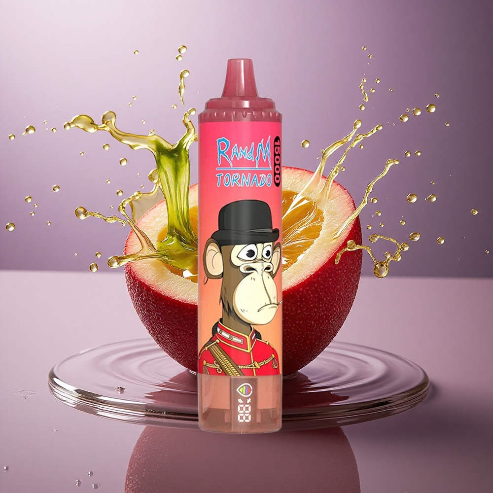 RandM Fumot Tornado 15000 Puffs Červená Energia Ľad s Mesh Cievkou 0,9 Ohm a Batériou 850mAh