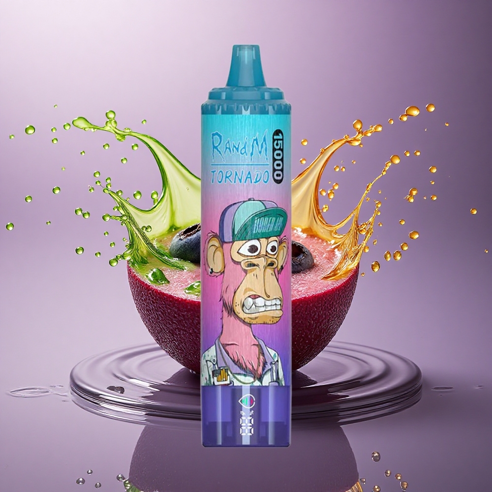 RandM Fumot Tornado 15000 Puffs Čučoriedka Malina 25ml 850mAh Mesh Coil