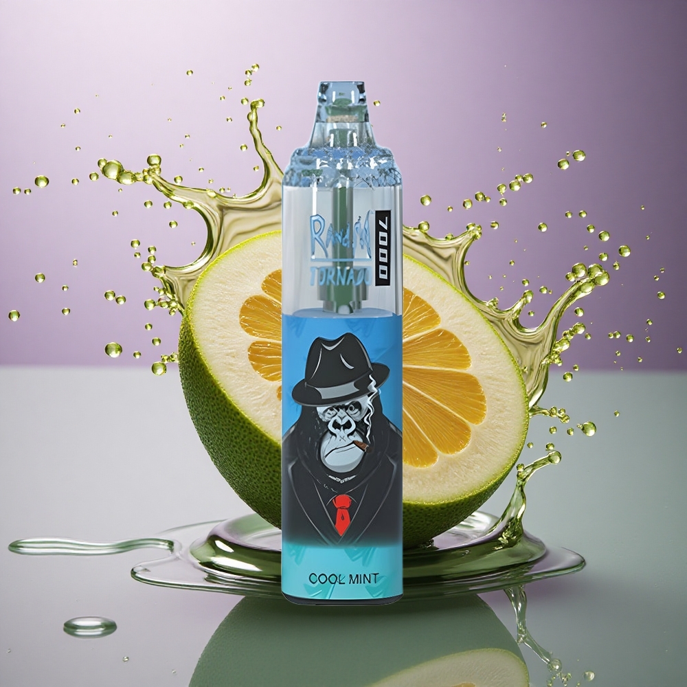 RandM Fumot Tornado 7000 Puffs Chladivá Mäta s 850 mAh Batériou a Typ-C Portom