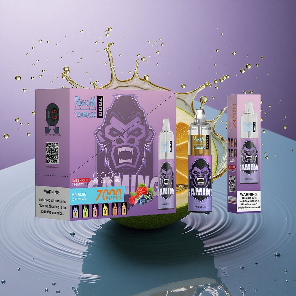RandM Fumot Tornado 7000 Puffs Dr. Modrý Mesh 14ml 850mAh