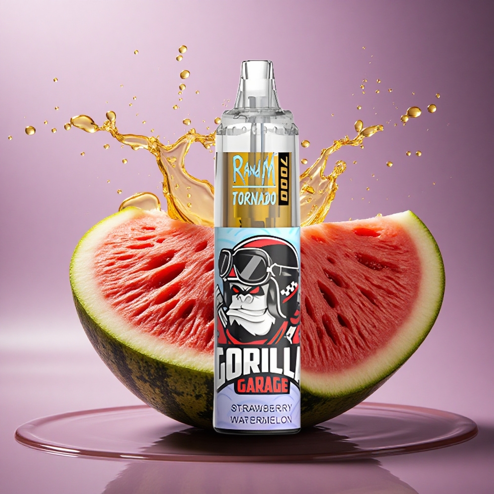 RandM Fumot Tornado 7000 Puffs Jahodový Melón 14 ML 850 mAh