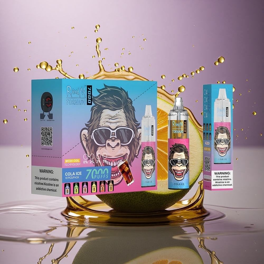 RandM Fumot Tornado 7000 Puffs Kola Ľadová s 14ml a 5% nikotínu