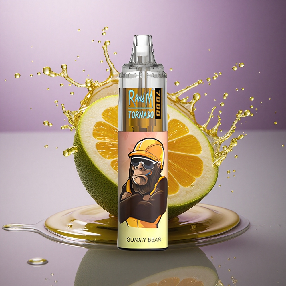 RandM Fumot Tornado 7000 Puffs Medvedík Gummy S 14mL 850mAh Typ-C
