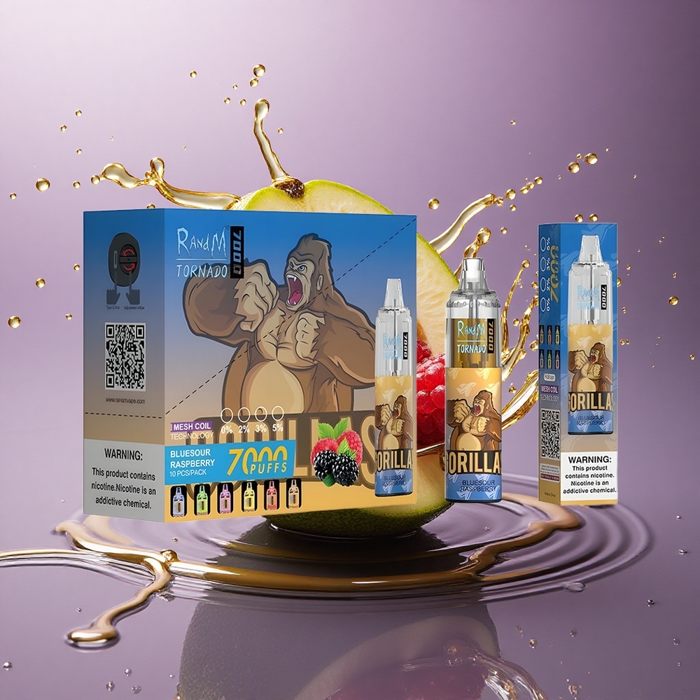 RandM Fumot Tornado 7000 Puffs Modrá Malina 850mAh Typ-C