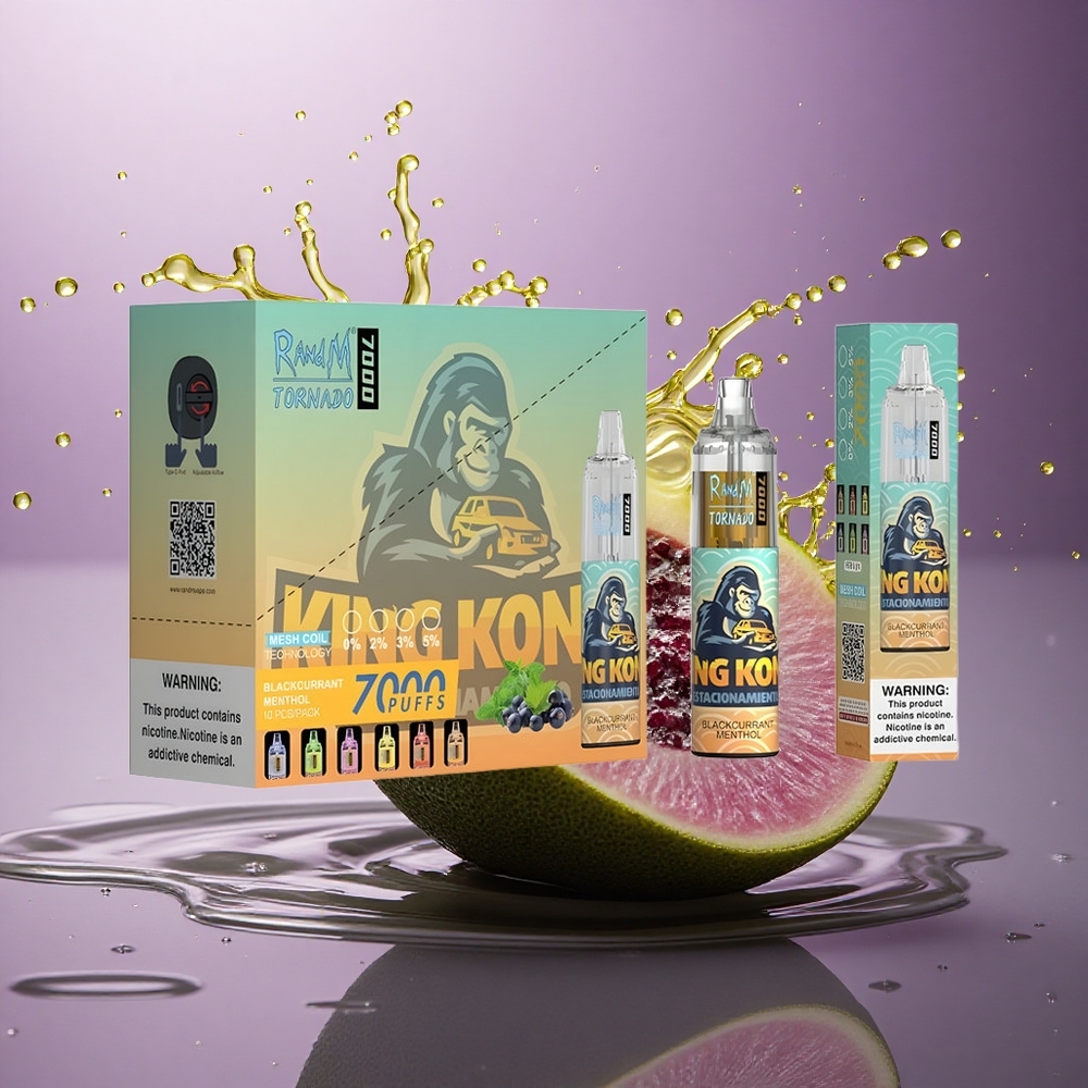 RandM Fumot Tornado 7000 Puffs Ríbezľový Mentol 850 mAh Typ-C