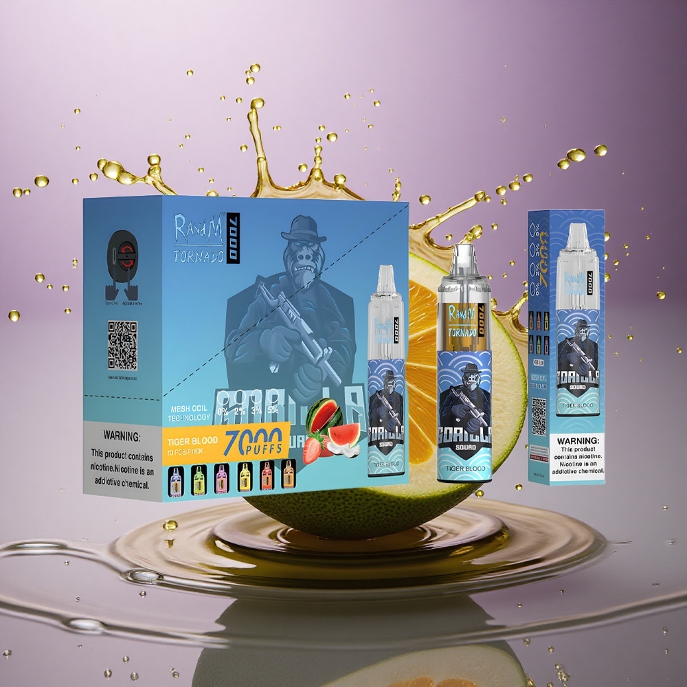 RandM Fumot Tornado 7000 Puffs Tygria Krv Mesh Cievka 850mAh