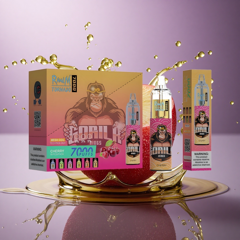 RandM Fumot Tornado 7000 Puffs Čerešňový Typ-C 850 mAh 14ml