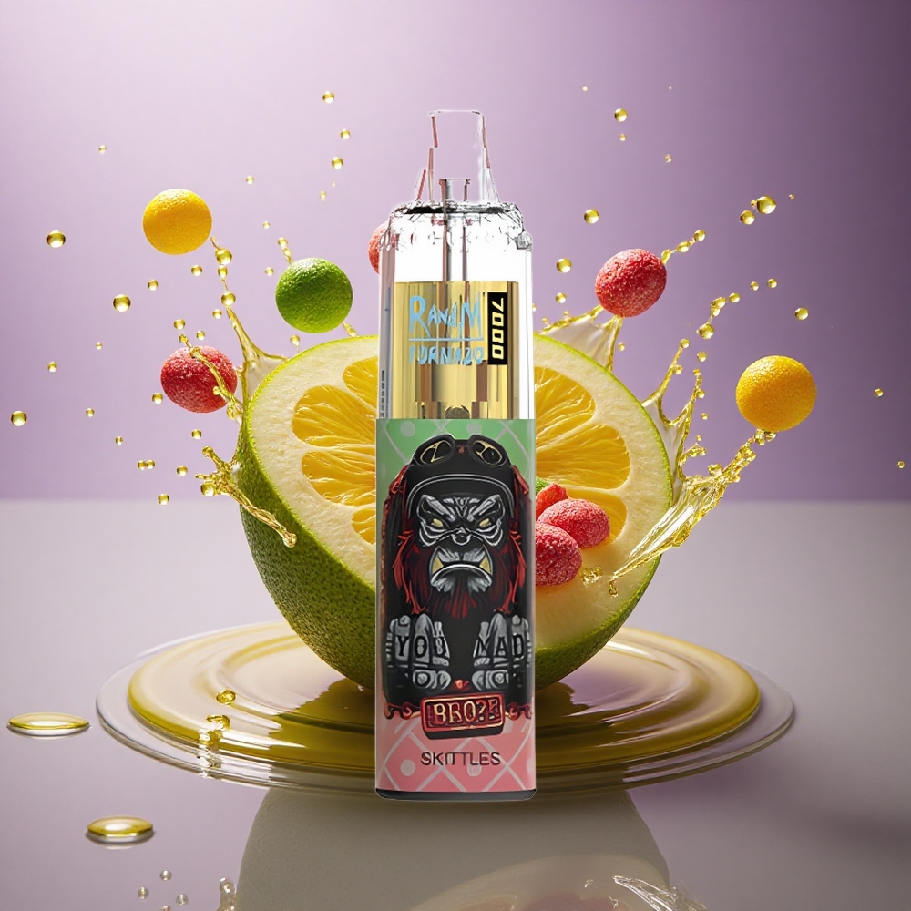 RandM Fumot Tornado 7000 Puffs Škittles Typ-C 850 mAh 14 ml