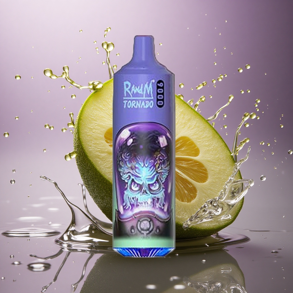 RandM Fumot Tornado 9000 Puffs Aloe Hroznový s Mesh Cievkou a 18 mL