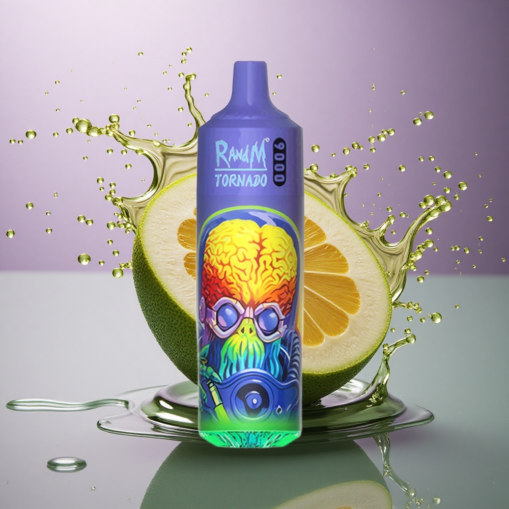 RandM Fumot Tornado 9000 Puffs Chladivá Mäta s RGB Displejom a 18 mL Náplňou